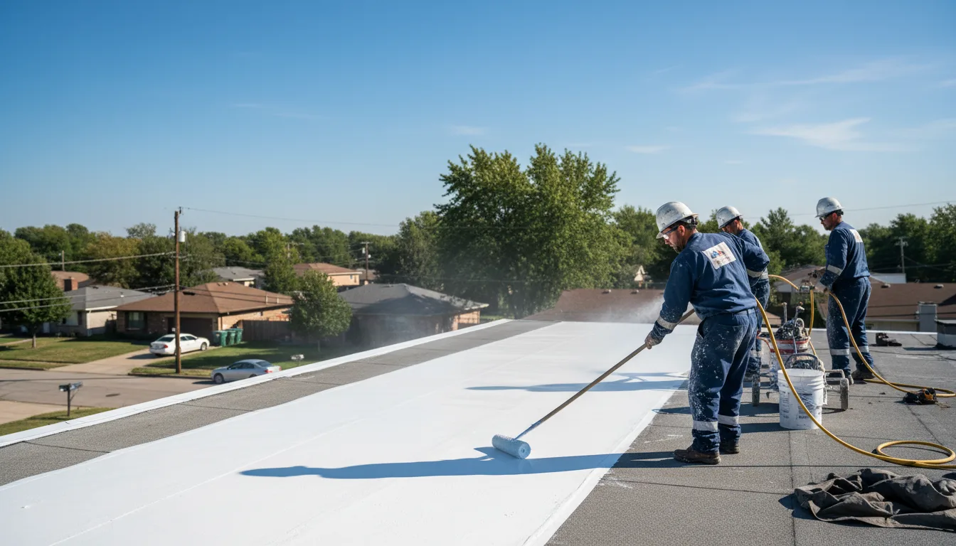 Commercial roof coating in Endicott, NY near me